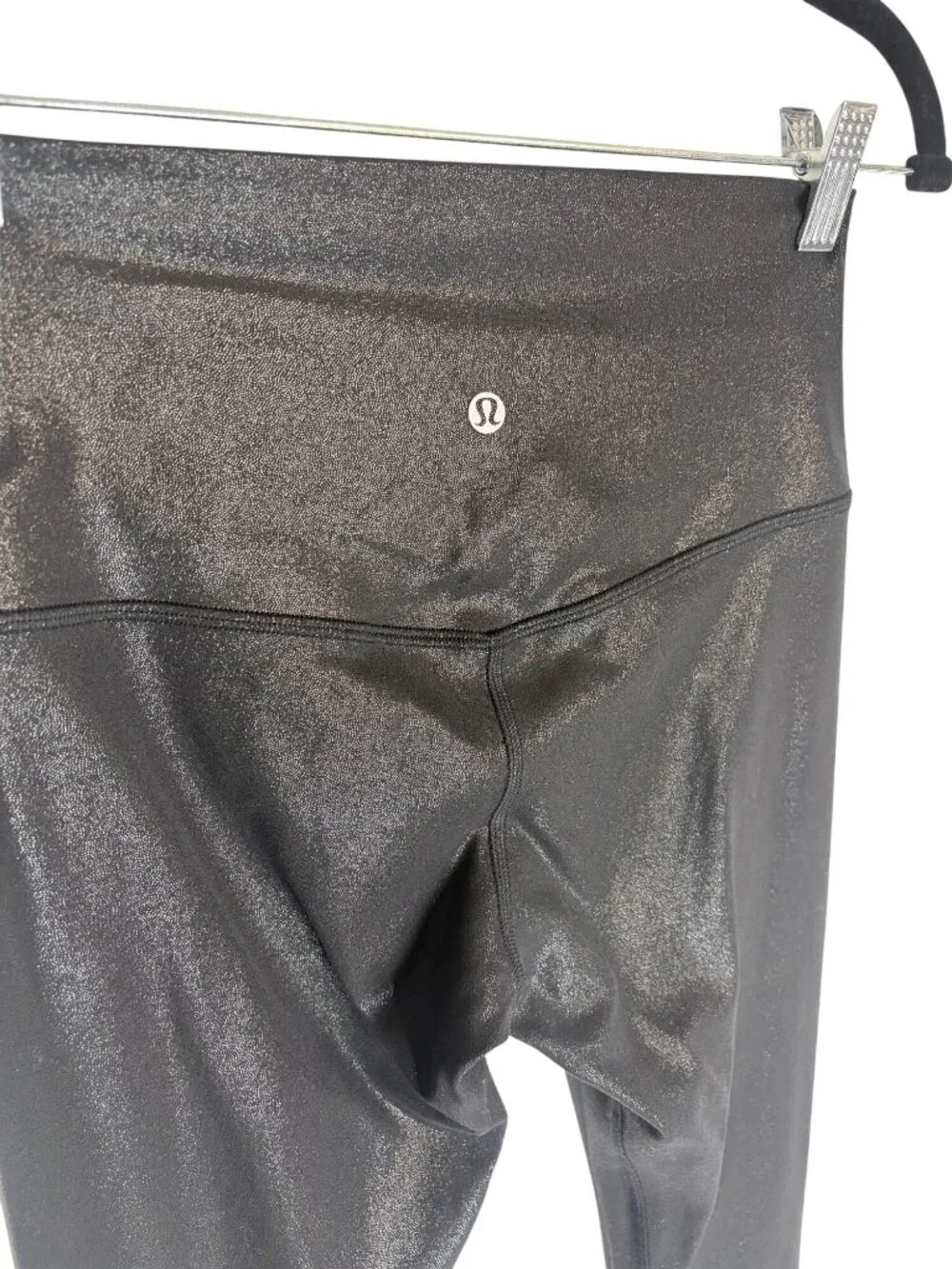 Lululemon Align High-Rise Pant Full Length Shine Foil Print Black-sz 6